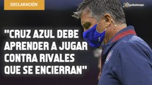 Para Siboldi, Cruz Azul debe de aprender a jugar contra rivales que se le encierran