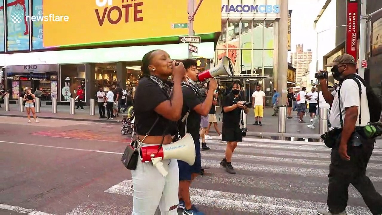 Black Lives Matter demonstrators take to streets of New York
