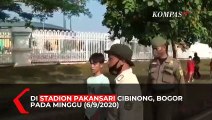Tak Pakai Masker, Pelanggar Ditandu ke Pemakaman di Bogor