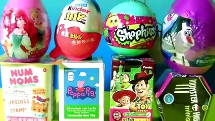 Tải video: FunToys Surprise NUM NOMS Kinder Joy Shopkins Christmas Monster High by Funtoyscollector