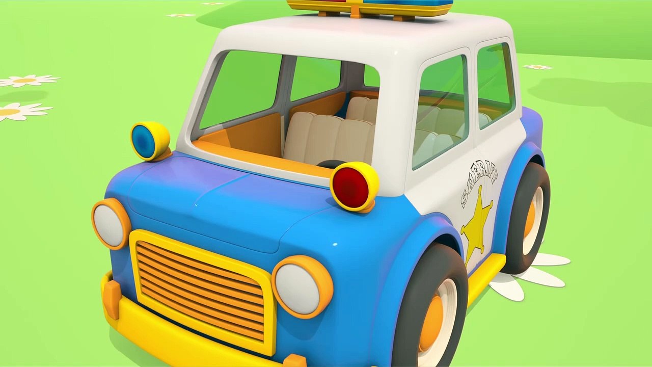 Dessin animé en français. Léo le camion: la voiture de police