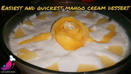Quick and Easy mango cream delight