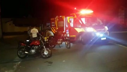 Batida entre motos deixa jovem ferido no Bairro São Cristóvão