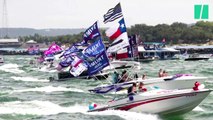 Une flottille en soutien à Donald Trump prend l'eau au Texas