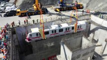 Gayrettepe-İstanbul Havalimanı metrosunda ilk tren raylara indi