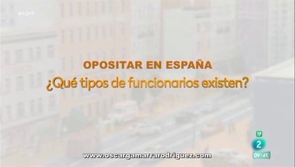 QUE TIPOS DE FUNCIONARIOS EXISTEN EN ESPAÑA