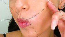 How to thread your own upper lip hair