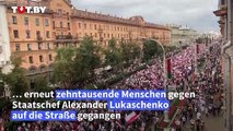 Wieder Massenproteste gegen Lukaschenko in Belarus