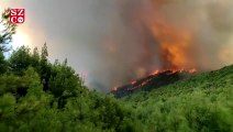 Hatay'daki yangın yön değiştirerek tekrar alevlendi!