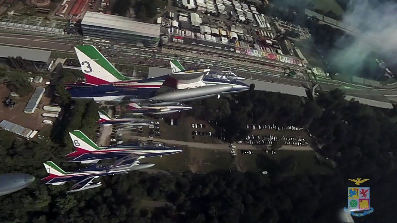 Frecce Tricolori: il sorvolo su Monza per il Gran Premio d'Italia