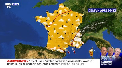 La météo pour ce lundi 7 septembre 2020