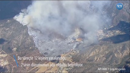 California'da Orman Yangınında Mahsur Kalanlar Kurtarıldı