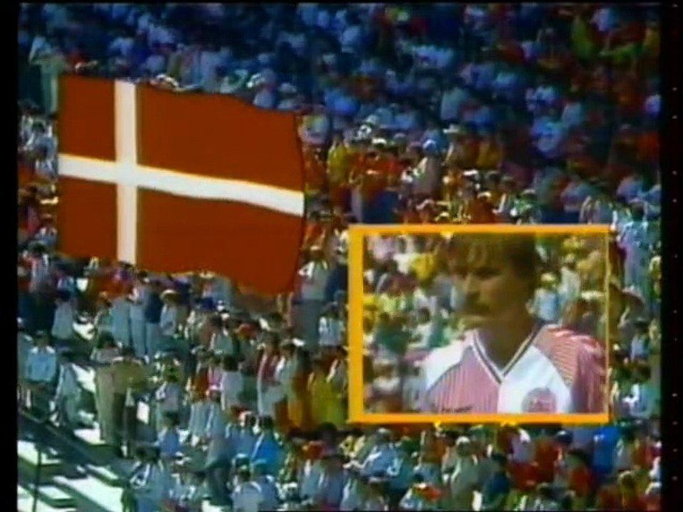 DANEMARK   -  ESPAGNE    -  1986  -