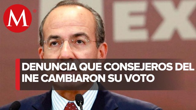 Calderón acusa que en INE se convenció a consejeros para negar registro a México Libre