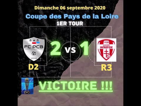 Le FCPCB s'impose en Cpe des Pays de la Loire face à une R3 !!