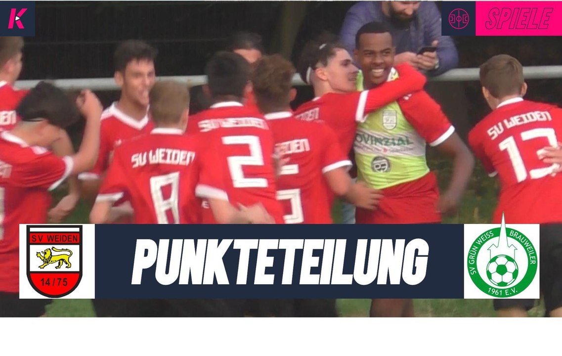Weidens Aufholjagd wird belohnt | SV Weiden – GW Brauweiler (U17-Bezirksliga)