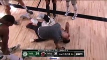 Giannis Antetokounmpo se tord de nouveau la cheville...