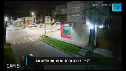 Robo, tiroteo y muerte en La Plata: un ladrón abatido al enfrentarse con la policía