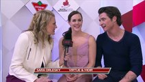 Canadian Nationals 2017 Tessa Virtue and Scott Moir Post FD Interview