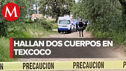 Encuentran dos cadáveres en paraje de terracería en Texcoco