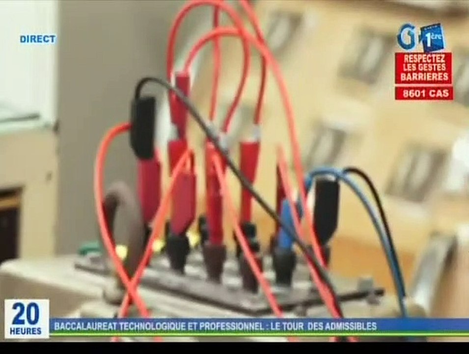 RTG / Les candidats admissibles au baccalauréat technologique et professionnelle session 2020 ont passé leurs épreuves pratiques du second tour au lycée technique Omar Bongo