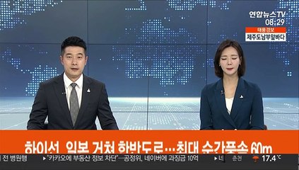태풍 하이선, 일본 거쳐 한반도로…최대 순간풍속 60ｍ