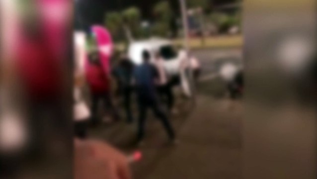 Vídeo mostra confusão e briga na Avenida Tancredo Neves