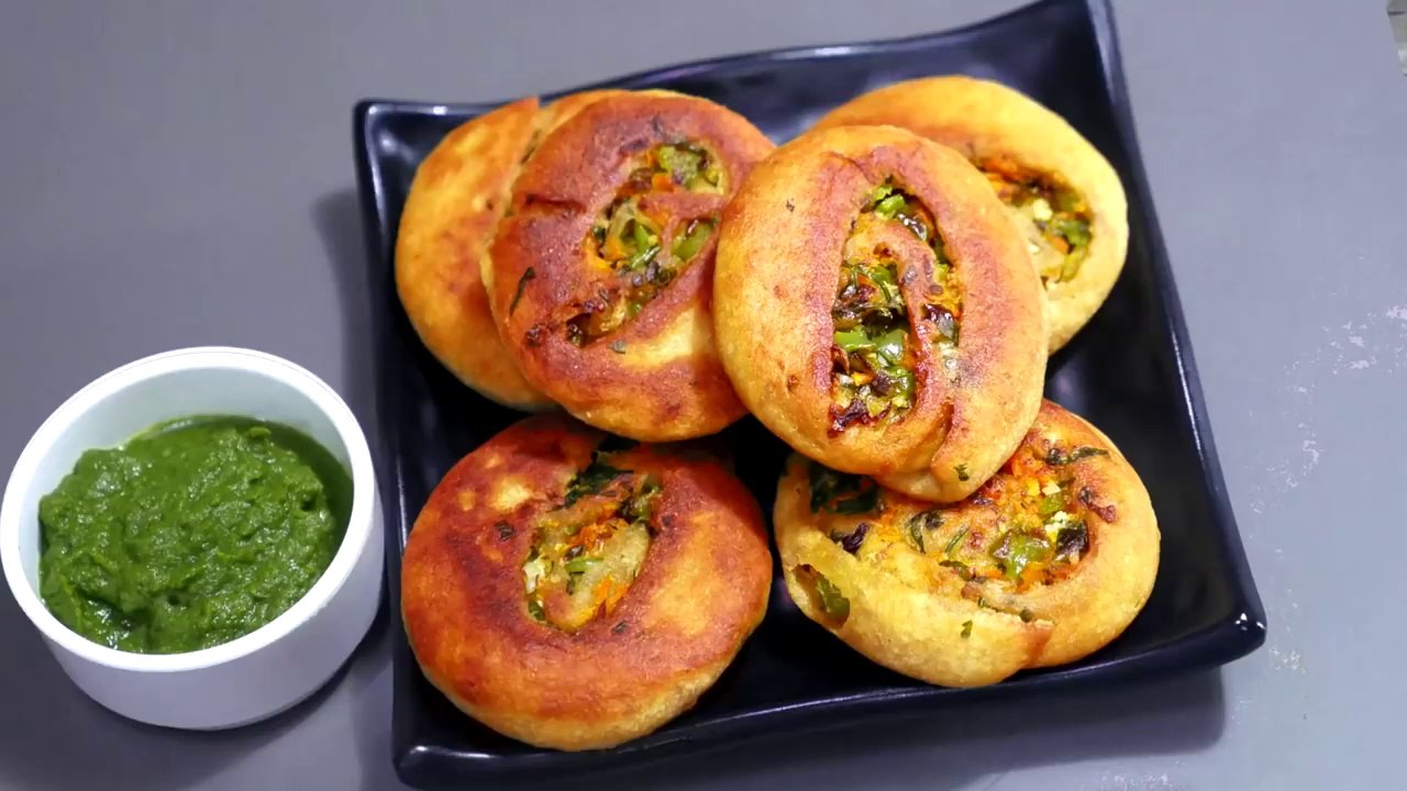 Whole Wheat flour Veg Roll Tikki for snacks and meal Nisha Madhulika