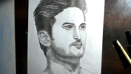 how to draw susant singh raajput