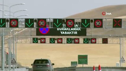 Ankara-Niğde otoyoluna sürücülerden tam not