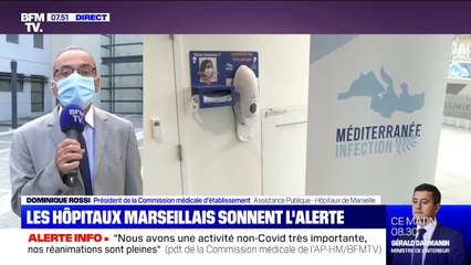 Entre "65 et 67" lits de réanimation sont occupés sur les 70 consacrés aux malades du Covid-19 dans les Bouches-du-Rhône