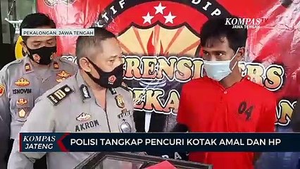 Descargar video: Polisi Tangkap Pencuri Kotak Amal Dan HP