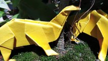Origami Dinosaur Making || Paper Dinosaur For Kids || Easy Paper Dinosaur || 