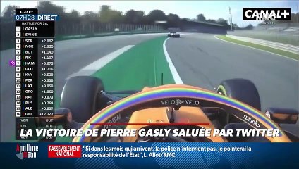 #Magnien, la chronique des réseaux sociaux : La victoire de Pierre Gasly saluée par Twitter - 07/09