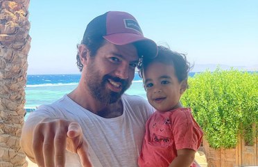 فيديو طريف لعمر الشناوي وابنه الصغير