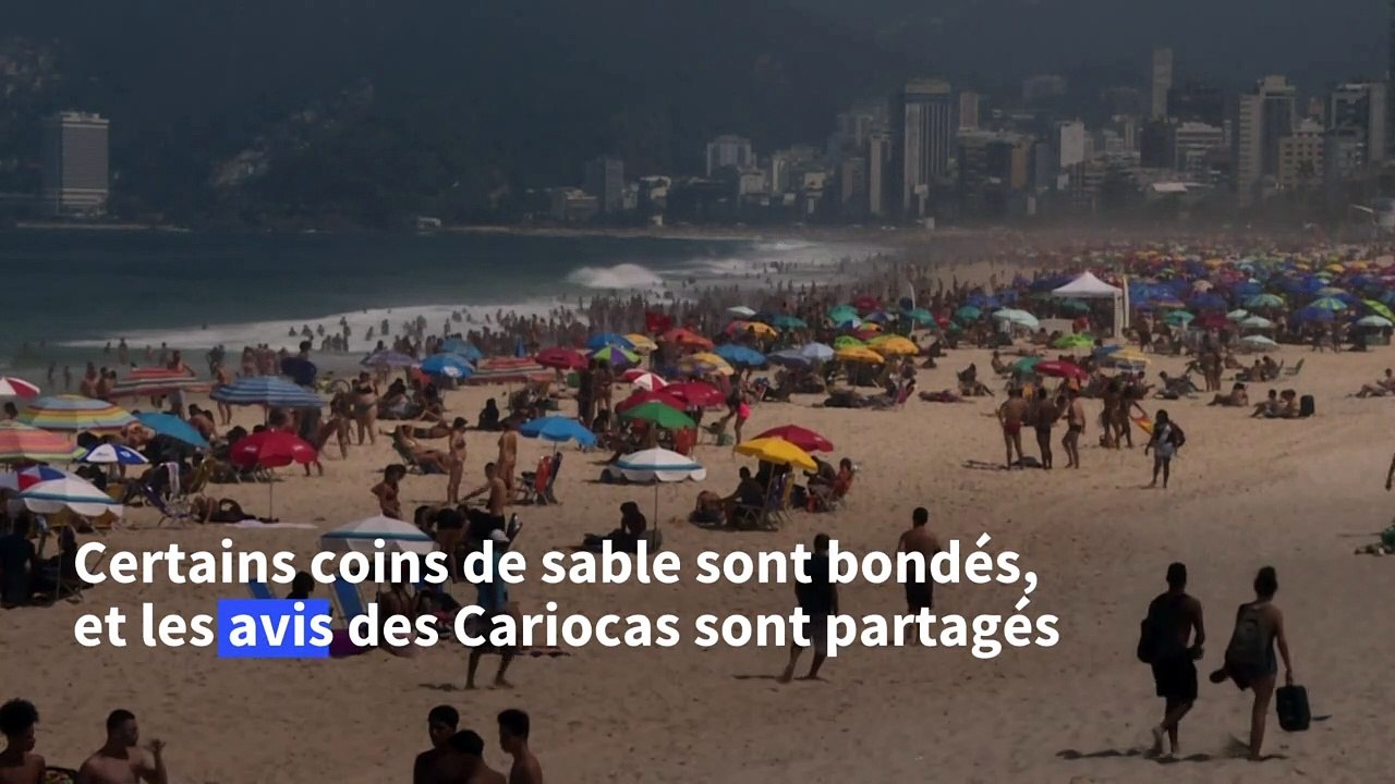 Rio: affluence sur la plage d'Ipanema, alors que le Brésil assouplit les restrictions anti-Covid