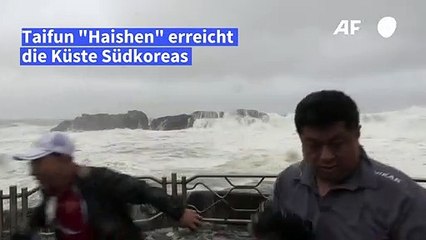 Taifun "Haishen" wütet in Südkorea