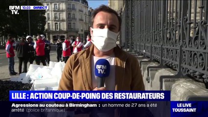 En colère, un restaurateur déverse 2 tonnes de moules devant la préfecture du Nord