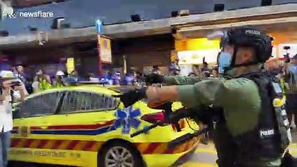 Hong Kong police clash with protesters over delayed legislative elections
