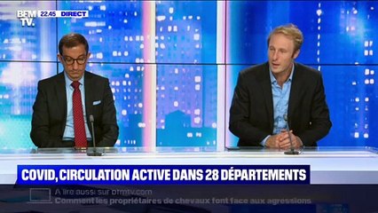 Covid, circulation active dans 28 départements - 06/09