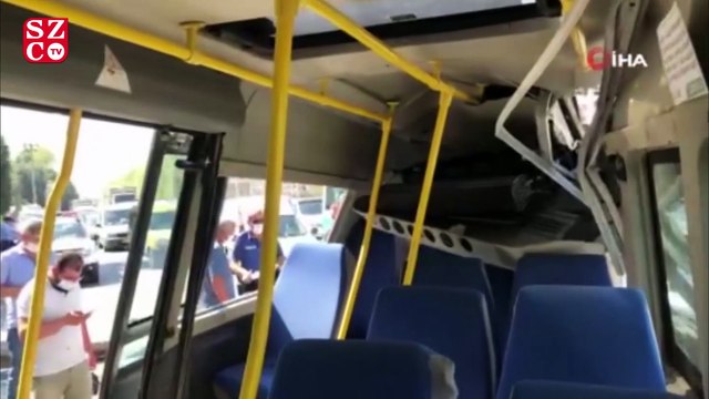 Bursa'da yolcu otobüsü, yolcu minibüsüne çarptı: 10 yaralı