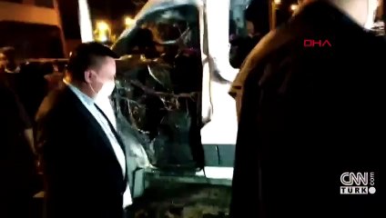 Son Dakika: Zabıta aracını ateşe verdiler | Video