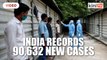 India reports 90,000 new Covid-19 cases in a day