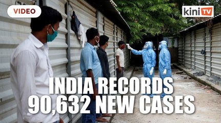India reports 90,000 new Covid-19 cases in a day