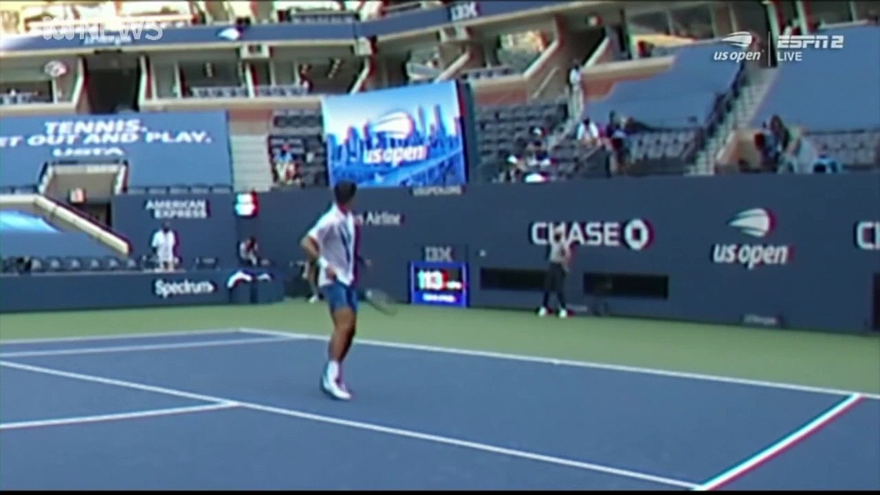 Djokovic disqualifié après avoir envoyé une balle sur une juge de ligne (US Open)