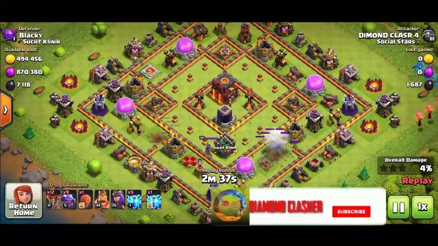 Th 10 3* attacks strategy||th 10 dragon lightning spel attacks strategy