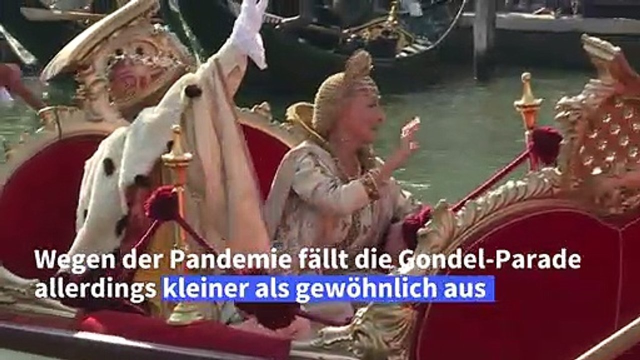 Venedig: Traditionelle Gondel-Parade farbenfroh wie immer