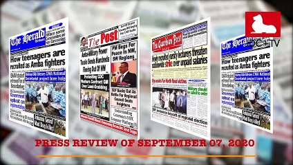 CAMEROONIAN PRESS REVIEW OF SEPTEMBER 7, 2020