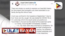 #UlatBayan | TRENDING BALITA: Youtube vlogger na si Lloyd Cadena, nasawi dahil sa CoVID-19