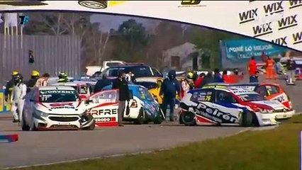 Superturismo El Pinar 2020 Final 2 Start Massive Crash Pile Up Red Flag